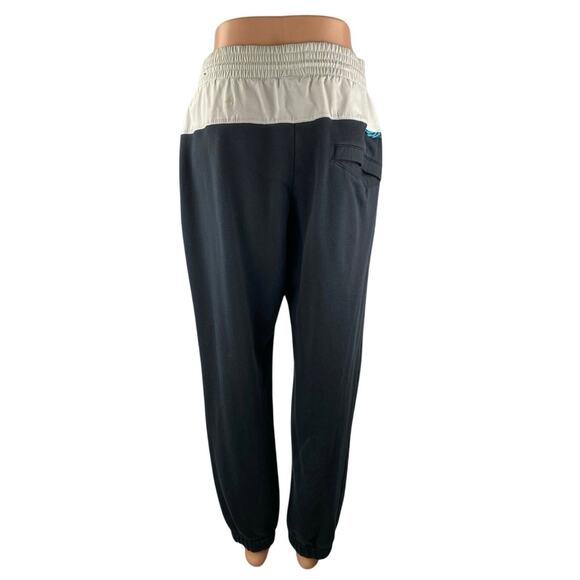 Nike Icon Clash Womens Black White Colorblock Athletic Jogger Sweat Pants Size S - Picture 3 of 5